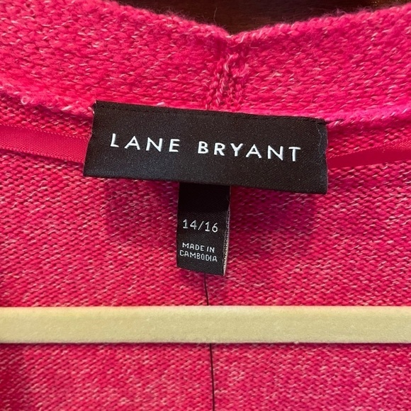 NWT Lane Bryant Size 14/16 Open-Front Blocked-Stripe Cardigan - Picture 5 of 7